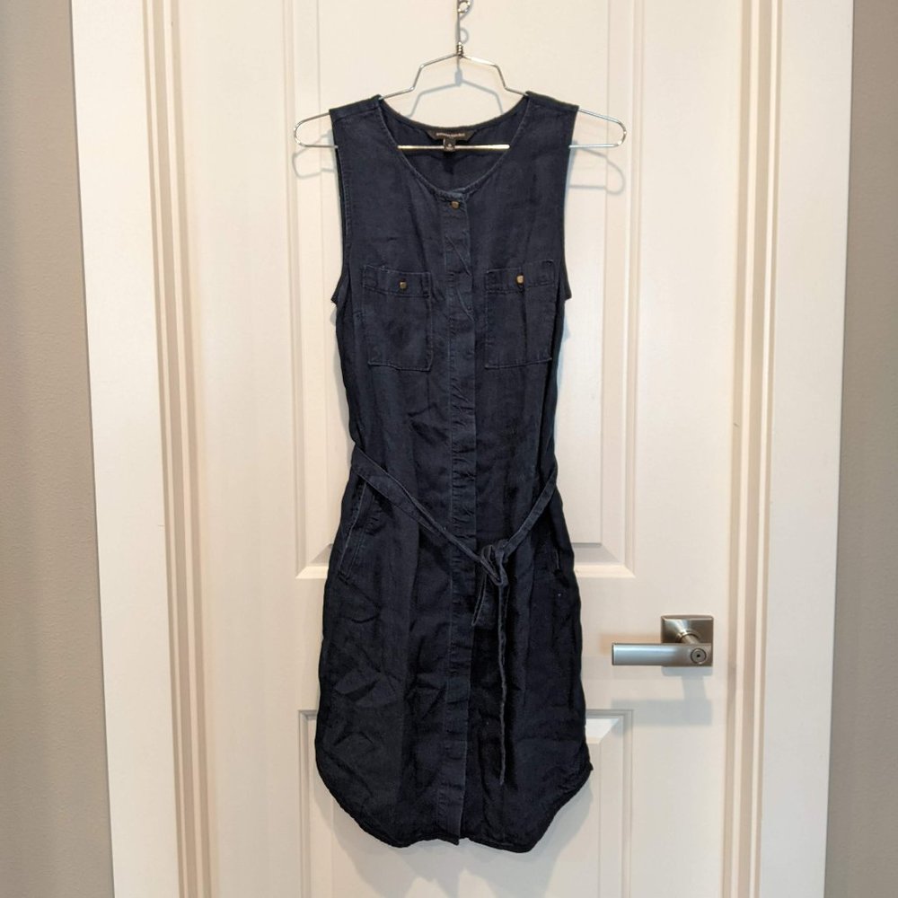 Banana Republic Dark Chambray Button Down Dress